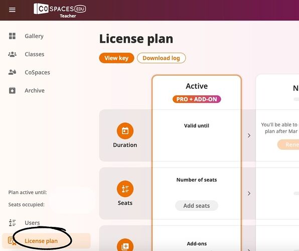 License plan